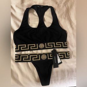 Versace sports bra and a thong underwear never been use